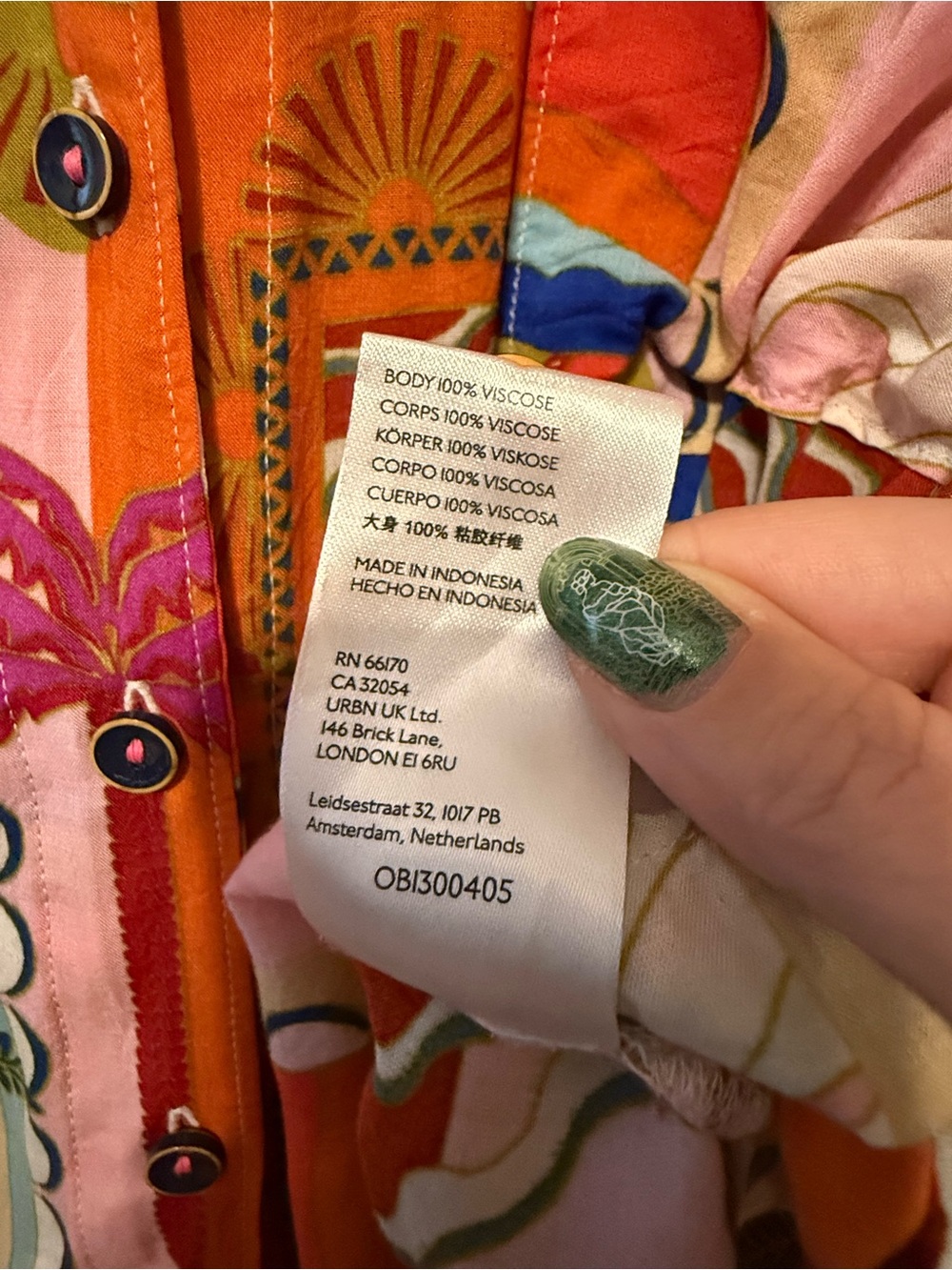 Anthropologie Maeve Bon Voyage button down size L - Picture 7 of 7